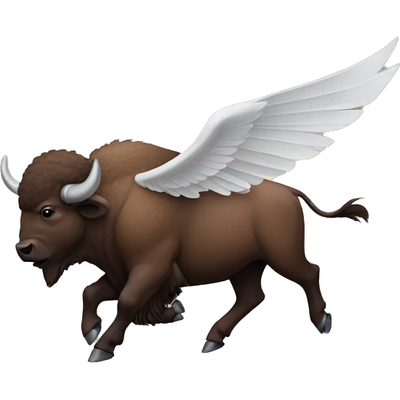Flying bison emoji