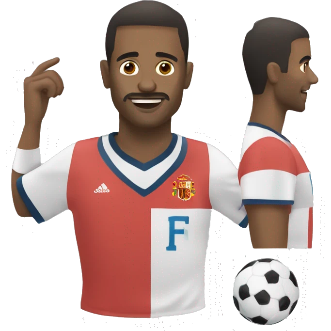 Crea emoji de futbolista español  emoji