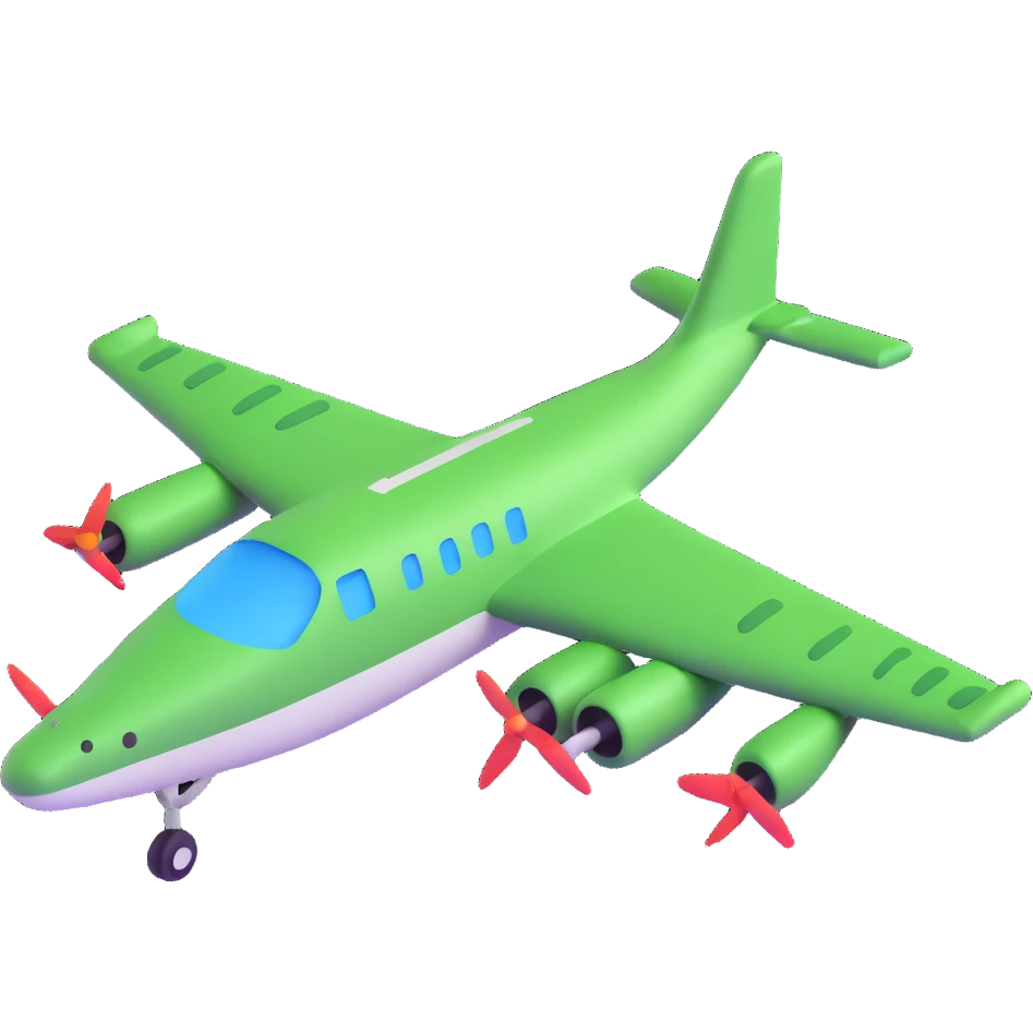 crocodile as a bomber airplane, cartoonish emoji