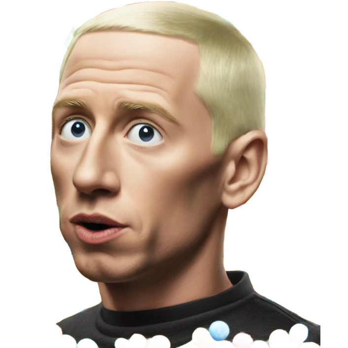 Emeniem eating M&m’s emoji