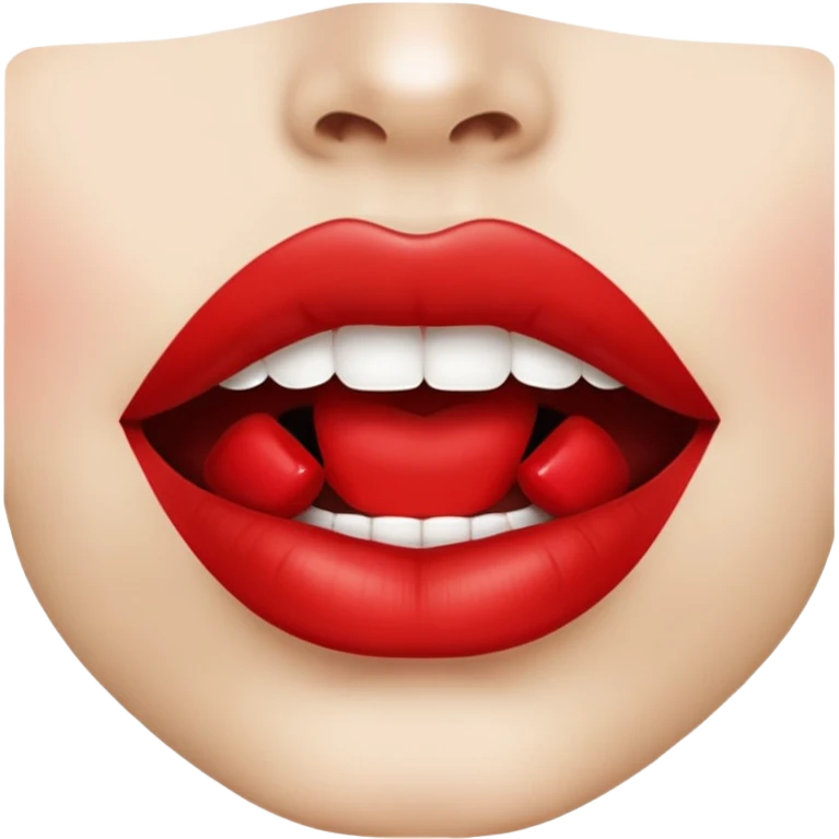 female mouth emoji