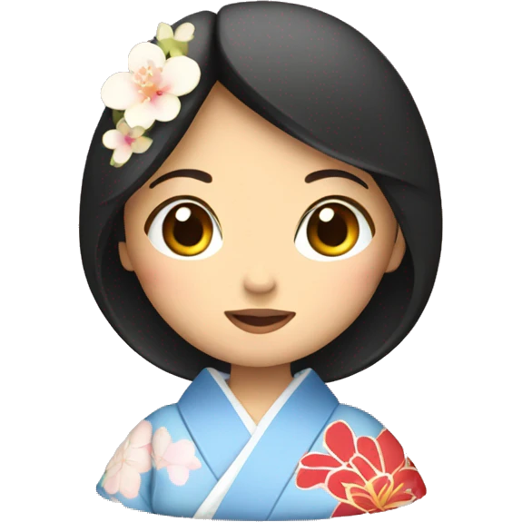 Japanese woman in kimono emoji
