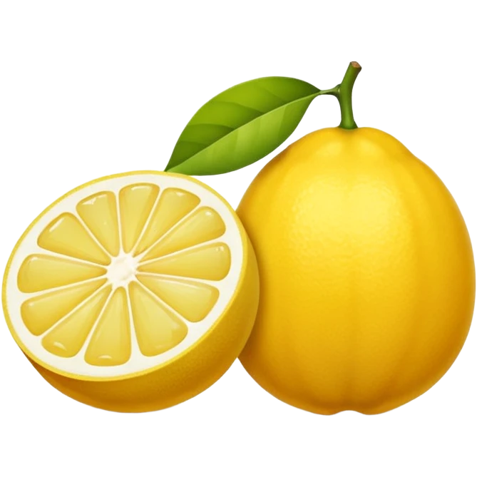 citron dont un a moitie coupe emoji
