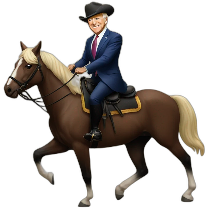 joe biden riding a horse emoji