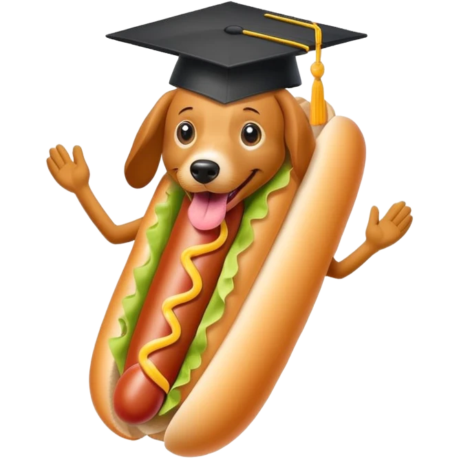 🌭🎓 emoji
