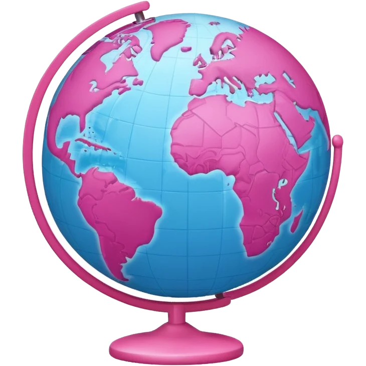 mix light pink dark pink and white girly globe with WWW in big letters under it.
It looks like an internet bar icon. emoji