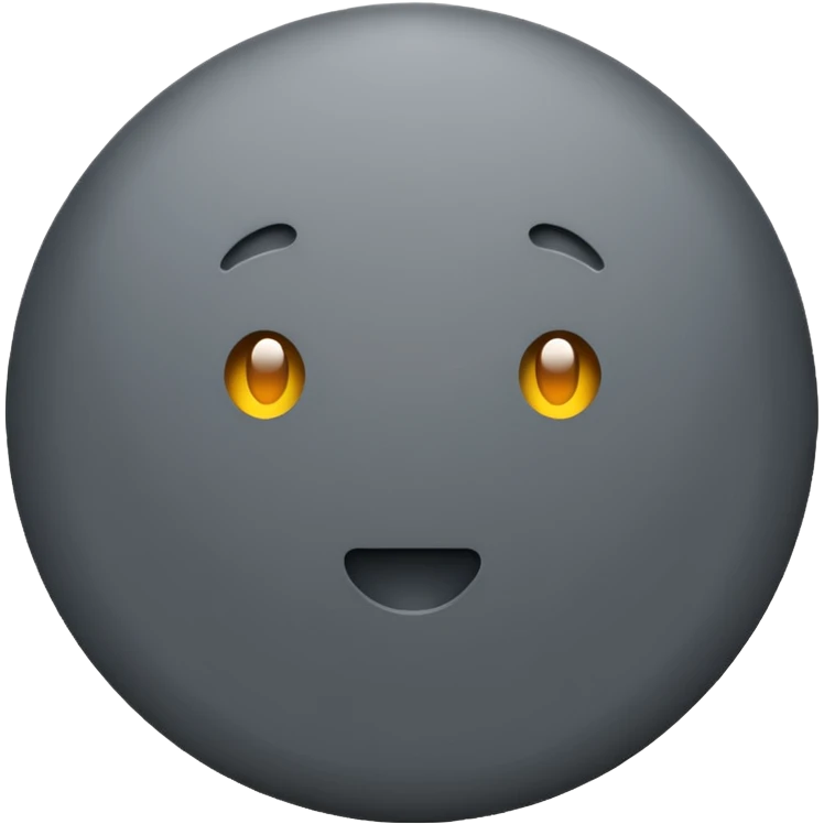 Gray circle emoji