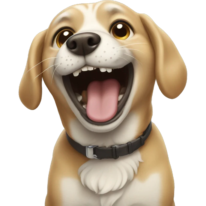 dog laughing  emoji