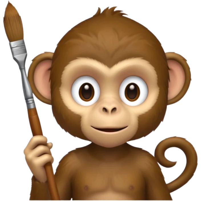 painter monkey emoji