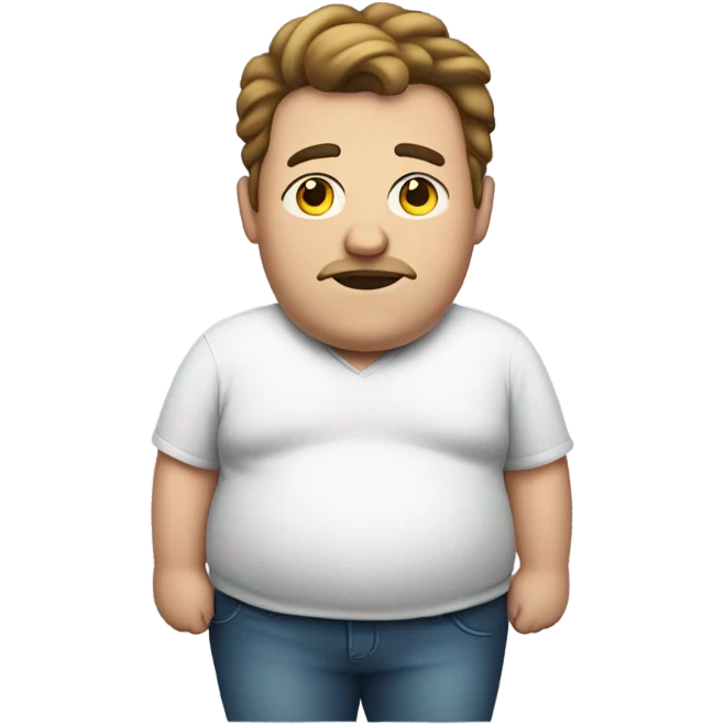 extremely overweight man emoji