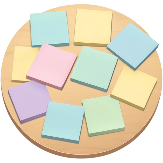 pastel sticky notes emoji