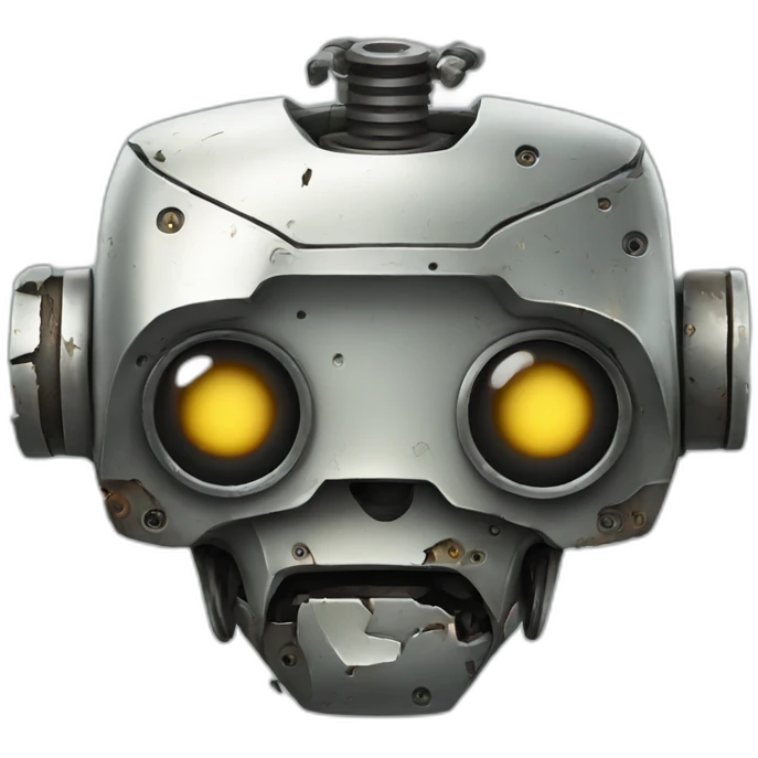 old broken robot emoji