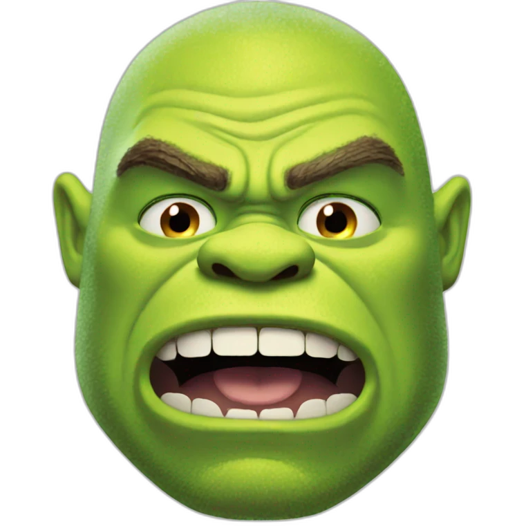 angry shrek emoji