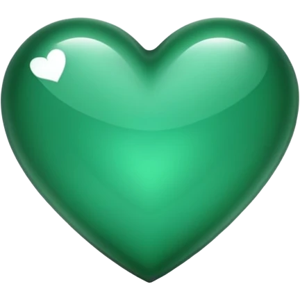 emerald green heart emoji
