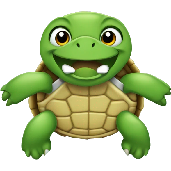 Turtle with braces emoji
