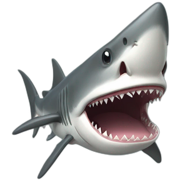 Bearded shark emoji