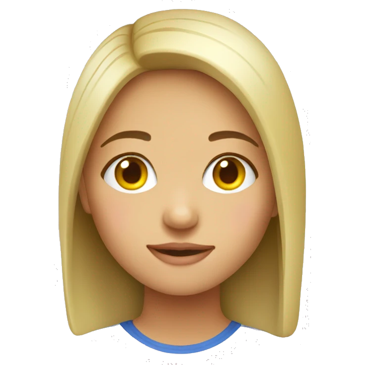 Ukrainian girl face  emoji
