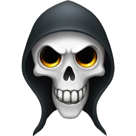 a grim reaper eyes spiral emoji