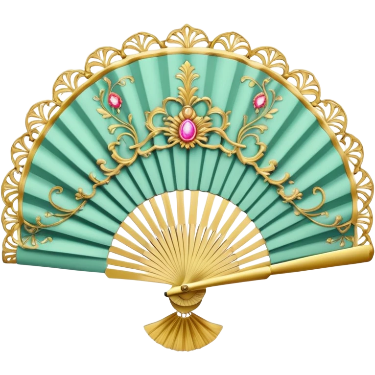 rococo regency fan emoji
