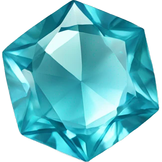 Aquamarine gemstone  emoji