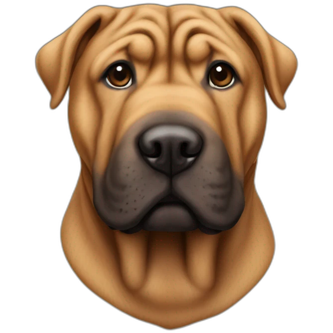 brown Sharpei emoji