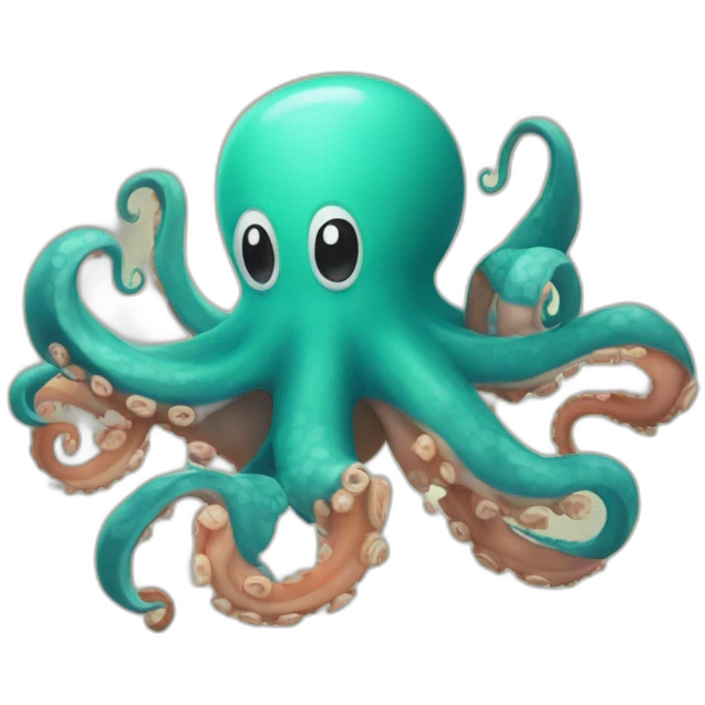 an octopus in mario emoji