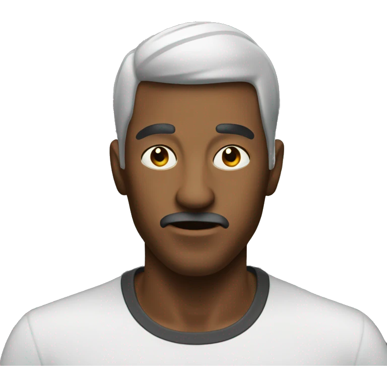 a man hungry for money making emoji