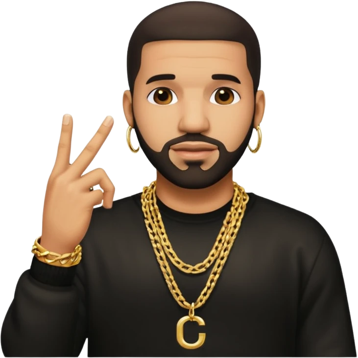 drake middle finger emoji