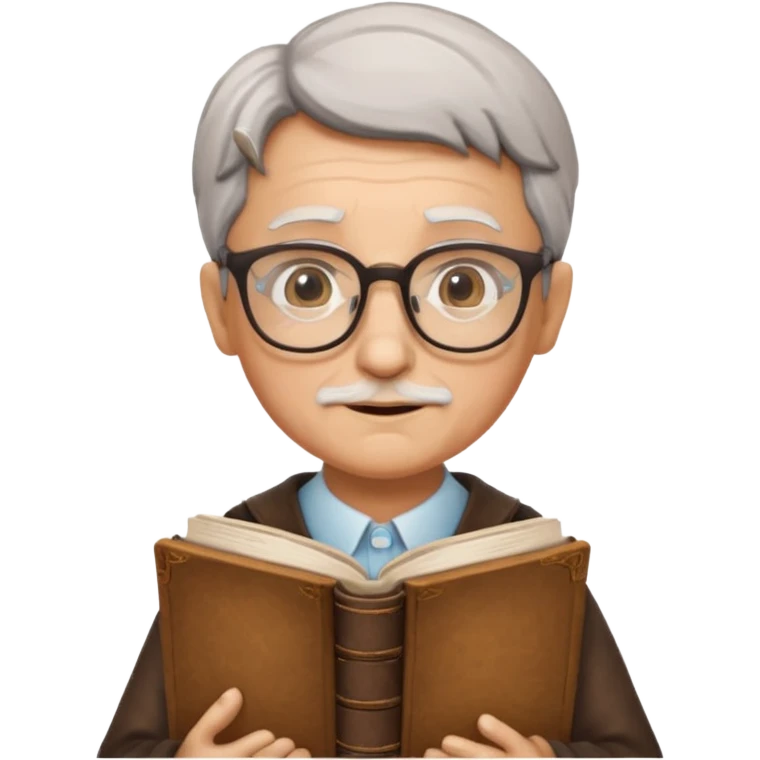 The wise librarian emoji