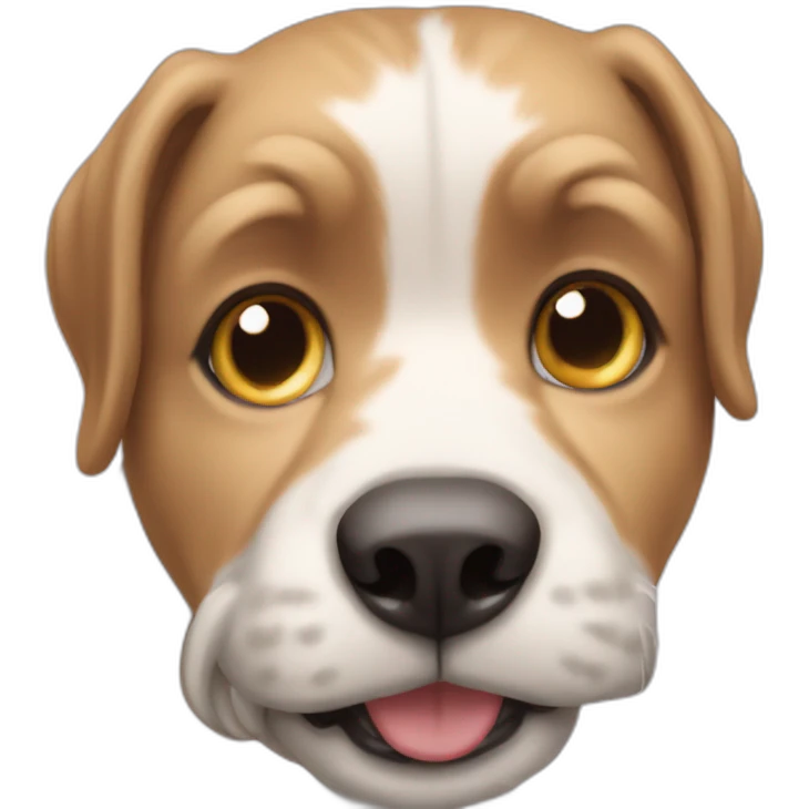 Chat sur un chien emoji