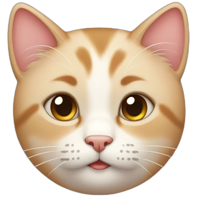 Blushing cat emoji
