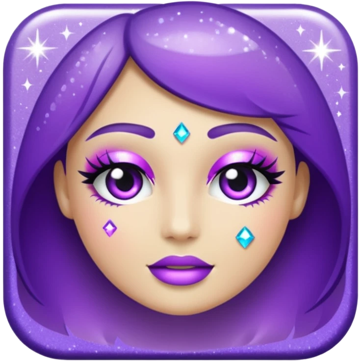 glitter purple remedy emoji