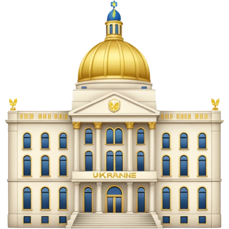 make the png emoji of Ukraine president's office building emoji