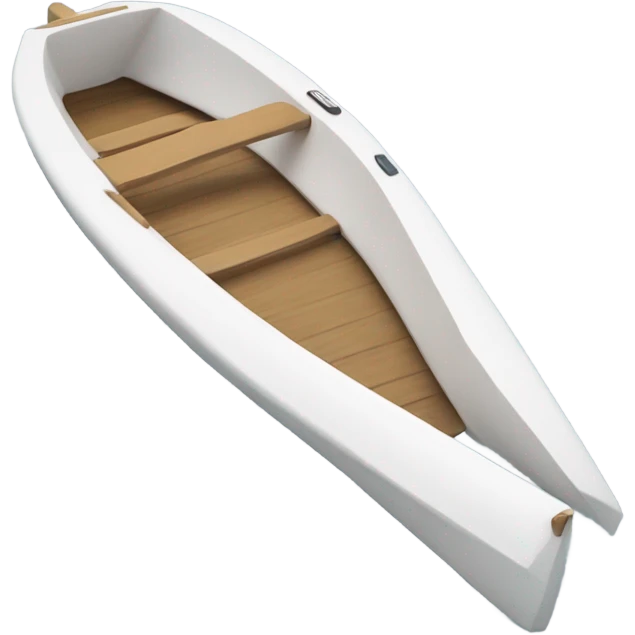 single seater dinghy all white emoji
