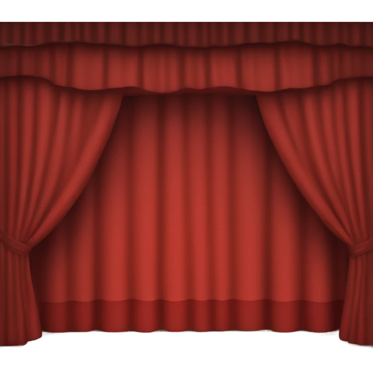 Stage with red curtains emoji