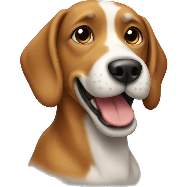 Dog with blog emoji