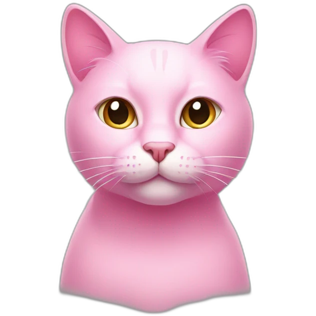 Pink cat emoji
