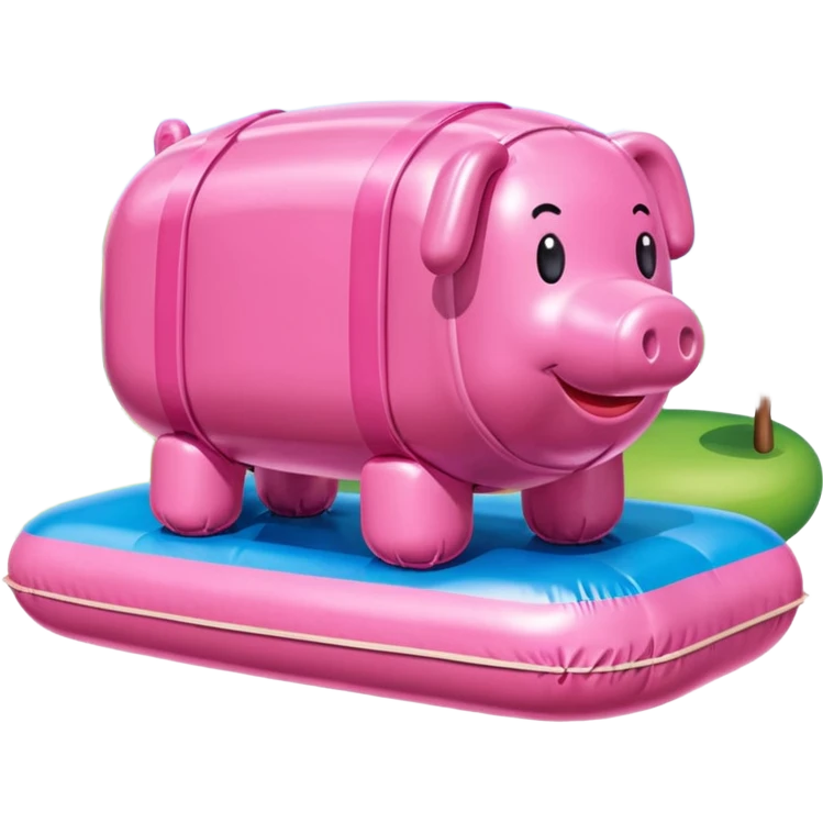  inflatable SPAM meat jeff koons style sculpture Paris art landscape painting  emoji