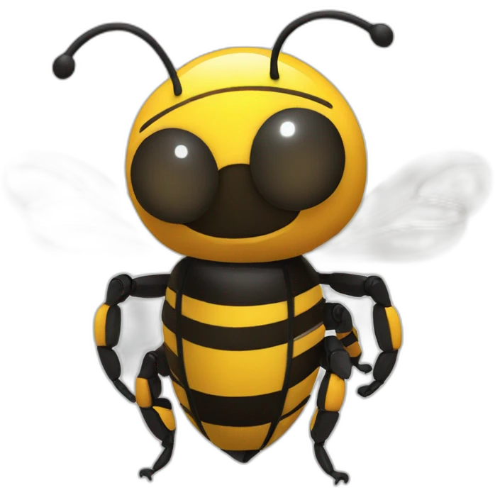 Bee bot with wings emoji