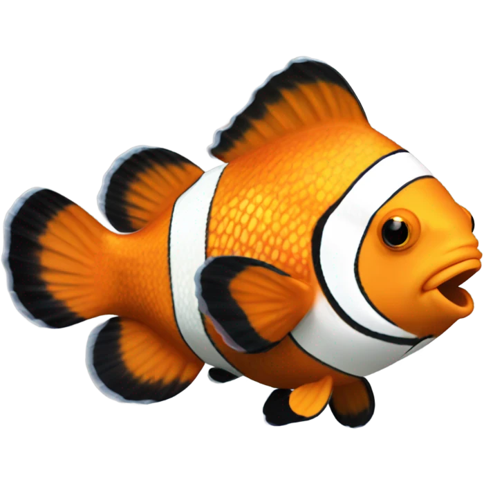 Cute clown fish emoji