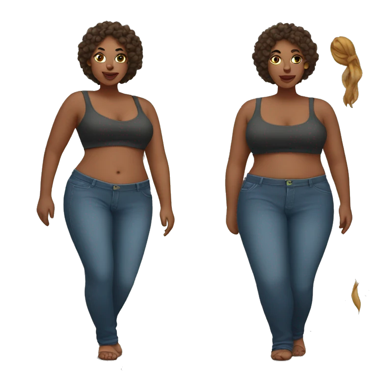 curvy woman emoji