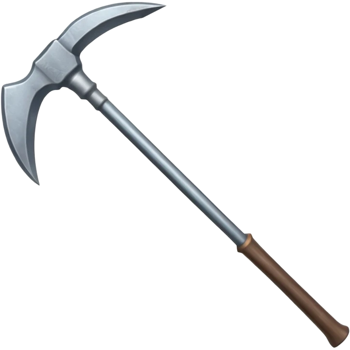 a double-ended pickaxe with identical sharp tips for mining ore emoji