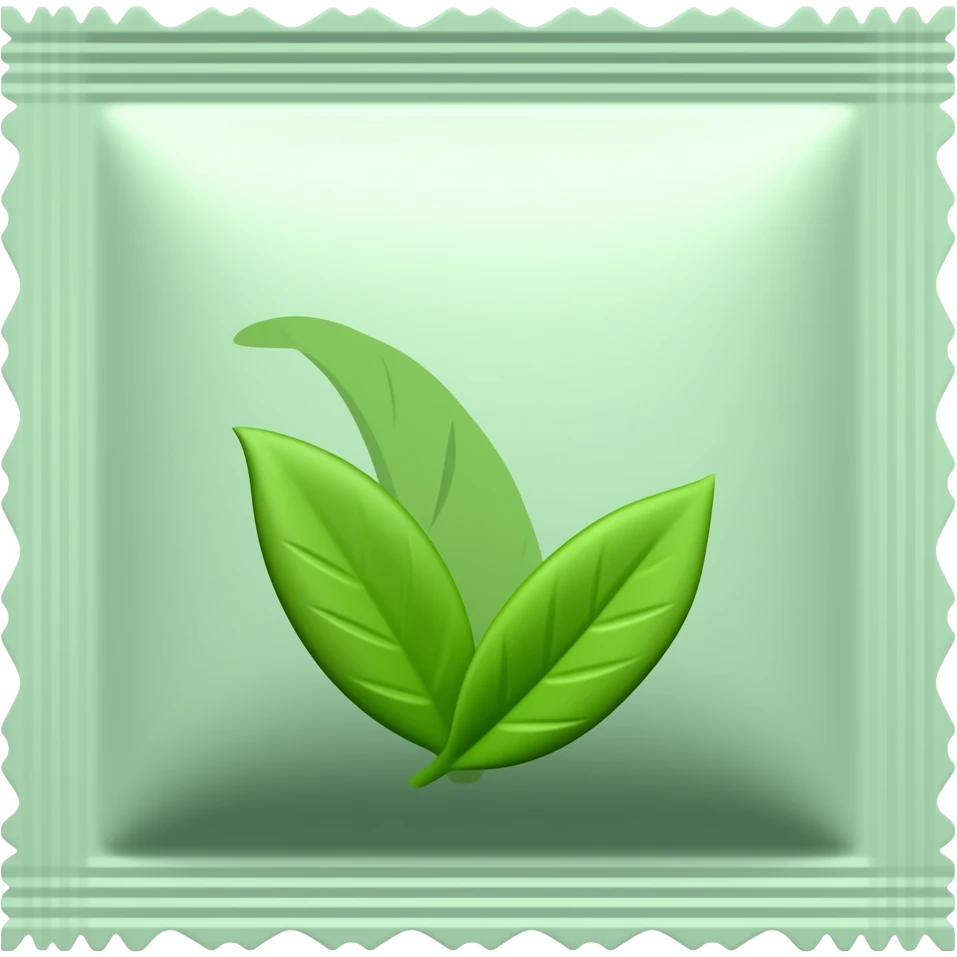 Mint tea with pack emoji