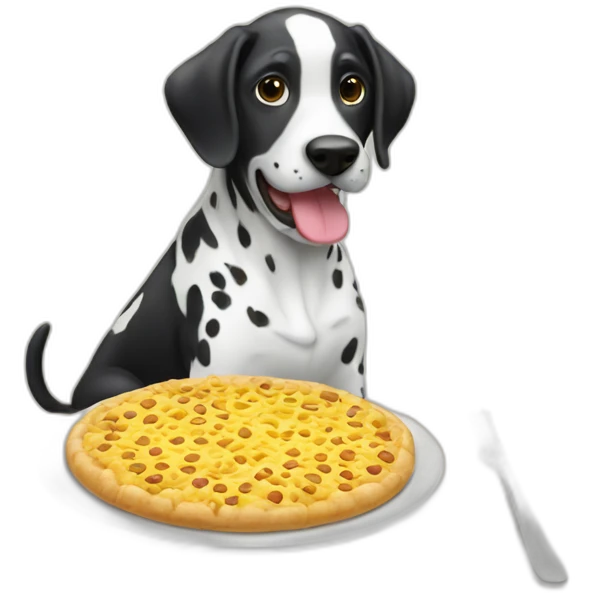 Dalmatiner eatung emoji