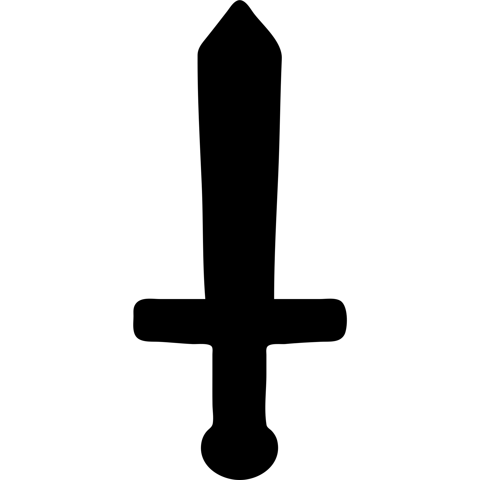 Simple iron sword with cross guard emoji