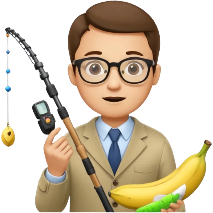 Make accountant loves fishing bananas movies and comics emoji