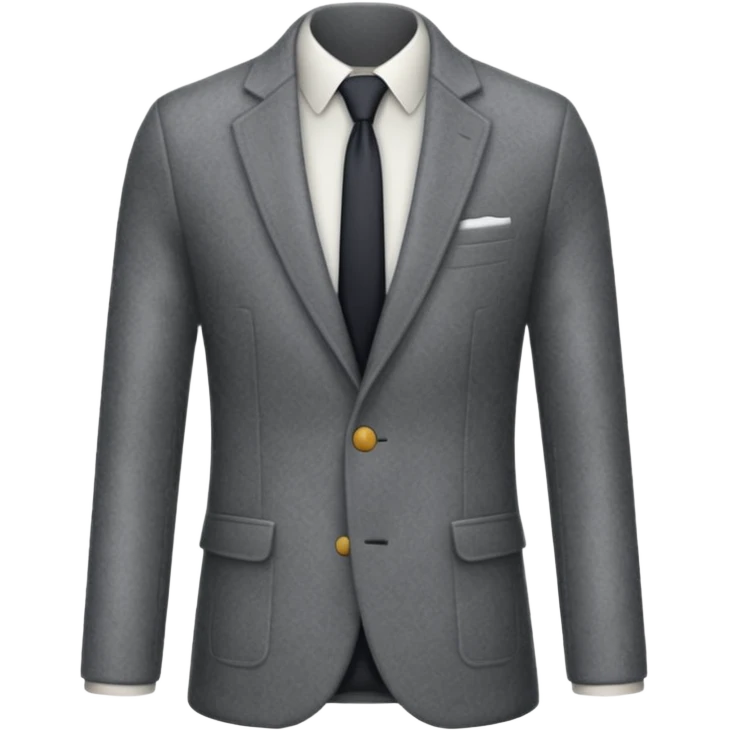 grey blazer suit coat emoji