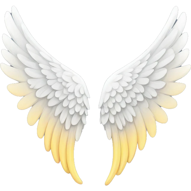 Angel wing emoji