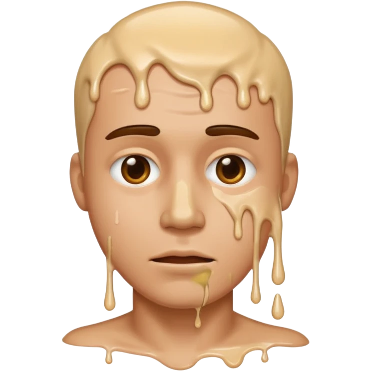 Cum dripping off a dude emoji