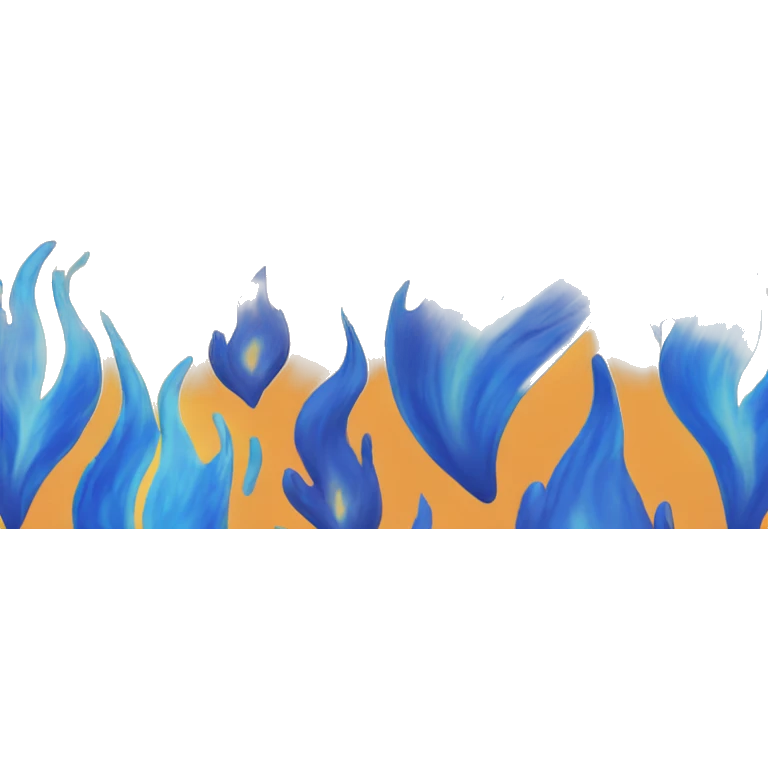 blue flame emoji